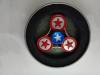 BLCR Three-Spinner Captain America Fidget Toy Aluminium Alloy 3 minute EDC Hand Spinner for Autism and ADHD (oem)